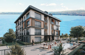 Проект в районе Бююкчекмедже с видом на море (CTE095)