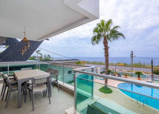 Квартира планировкой 2+1 с видом на море в районе Каргыджак (BT072)